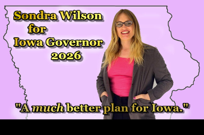 Sondra Wilson announces run for Iowa Governor in 2026