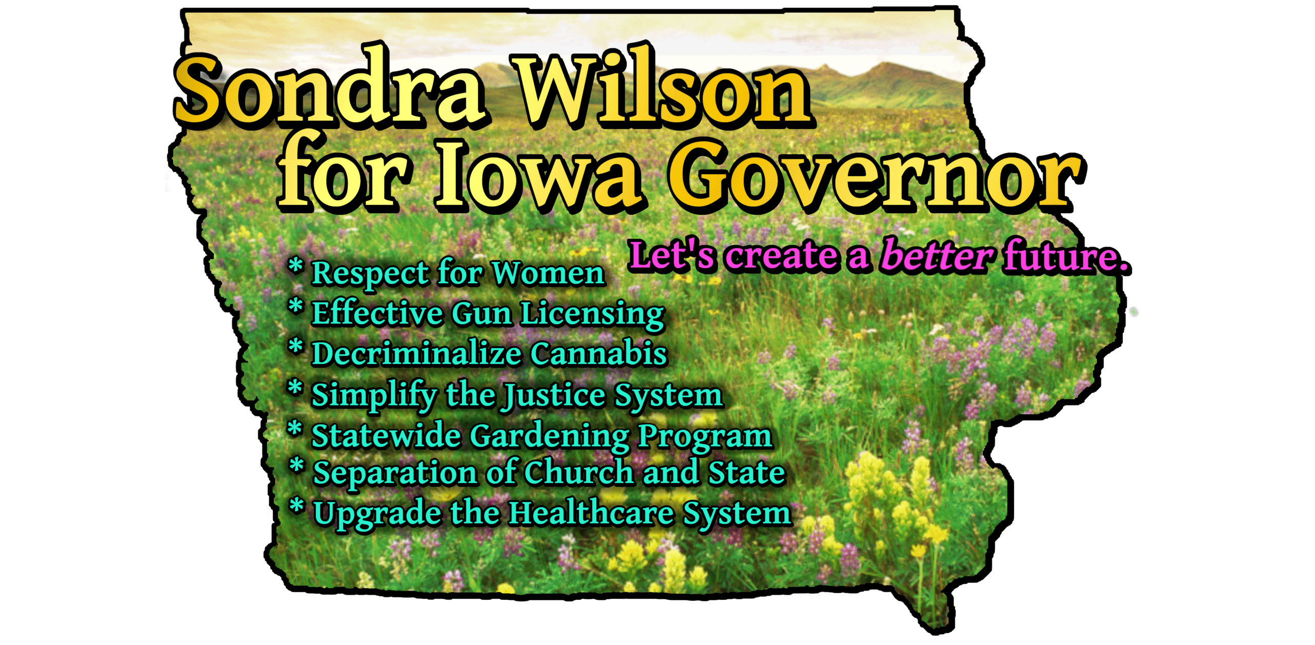 Official Platform – Sondra Wilson for Iowa Governor